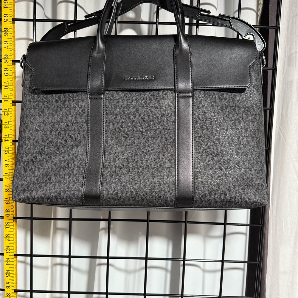 Authentic Michael Kors Black and Gray Briefcase